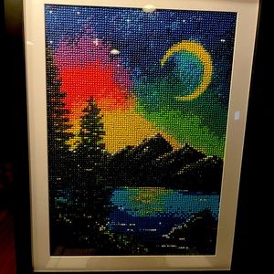 Diamond Art vibrant 30x 40 sleek frame included